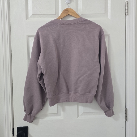 Agolde V Neck Balloon Sleeve Sweatshirt In Taro Size S - Picture 5 of 6